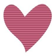 striped Pink Heart