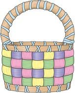 Easter Basket Clip Art N11