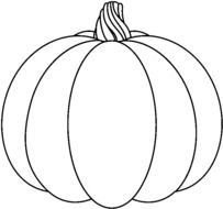Black And White Pumpkin Clip Art N4