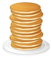 Clip art of Cartoon Pancakes