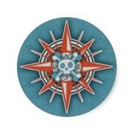 Skull Compass Rose