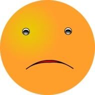 Sad Smiley Face Clip Art N19