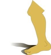 Cartoon Leg Clip Art N8