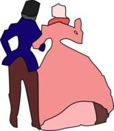 Man And Woman Holding Hands Clip Art N2