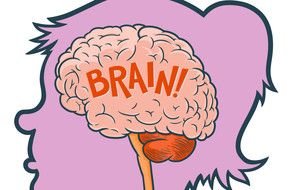 Ä°llustration of Brain in a head