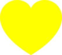 Yellow Heart Clip Art N5
