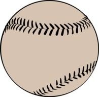 light brown baseball ball