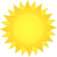 Sun With Sunshine Clipart