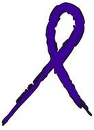 Awareness Ribbon Outline drawing