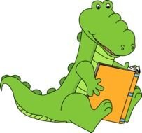 Animals Reading Books Clip Art N6
