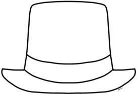 New Year Top Hat drawing