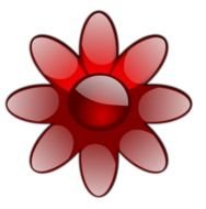 Red Flower Clip Art N10