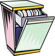 open Dishwasher, drawing