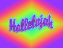 Hallelujah Clip Art drawing