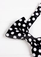 Black And White Polka Dot Bow N2