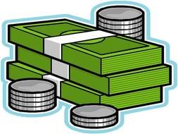 Money as a graphic illustration