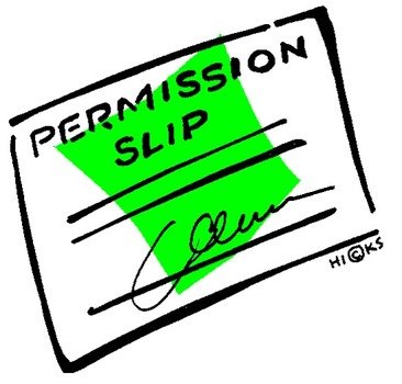 Permission Slip Clip Art