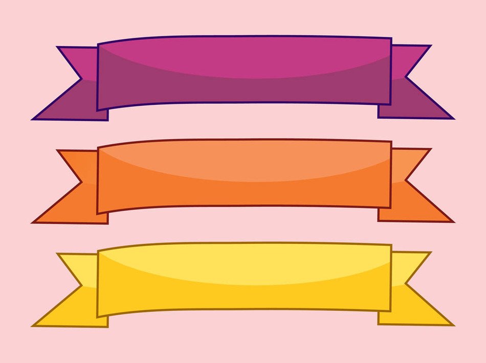 Vintage Ribbon Banner Clip Art