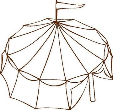 Circus Tent Clip Art N23