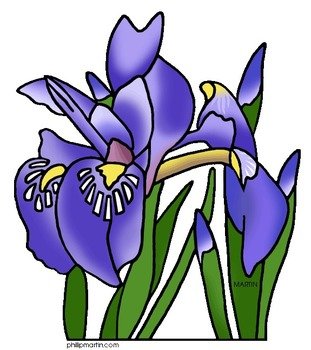 Iris Flower Clip Art N8