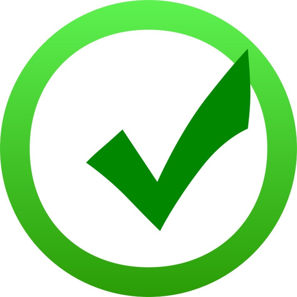 Icon Green Check Done Complete Finished Checked Ok Good Yes Free Image 