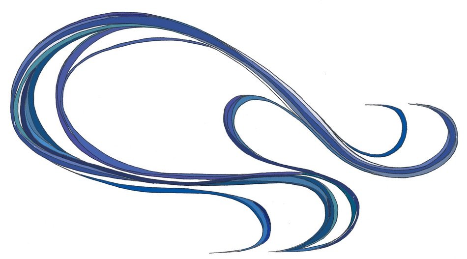 wave pattern on a white background