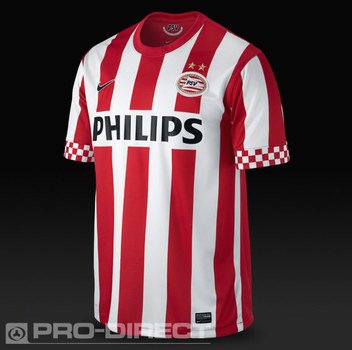 Nike PSV SS Home Replica Shirt Red White Black