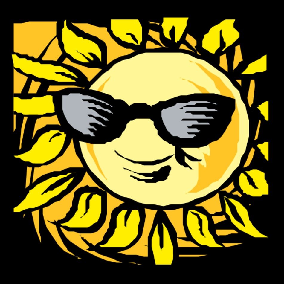 Sun With Shades Clip Art