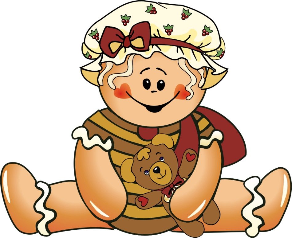 Gingerbread doll drawing