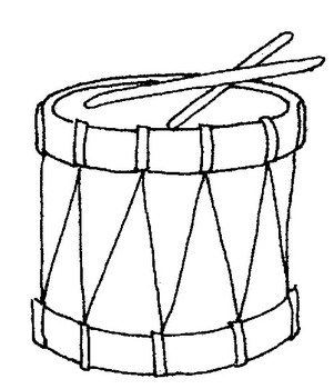 Drum Coloring Pages