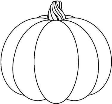 Black And White Pumpkin Clip Art N4