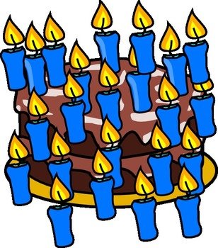 40th Birthday Cake Clip Art