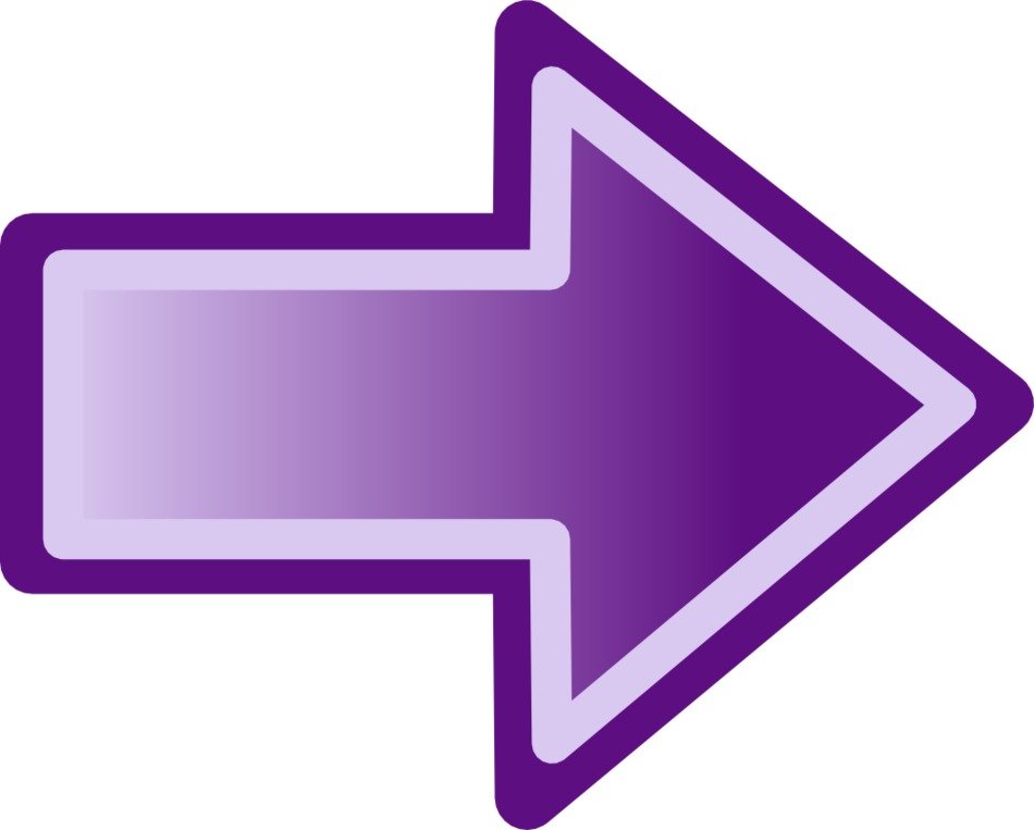 purple arrow on a white background