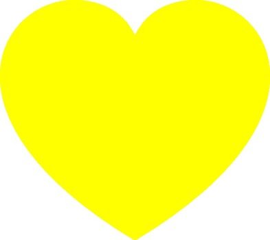 Yellow Heart Clip Art N5