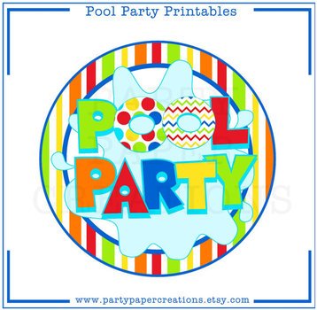 Pool Party Clip Art N11
