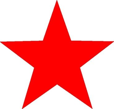 Red Star Clip Art N17