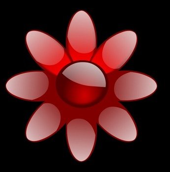 Red Flower Clip Art N10