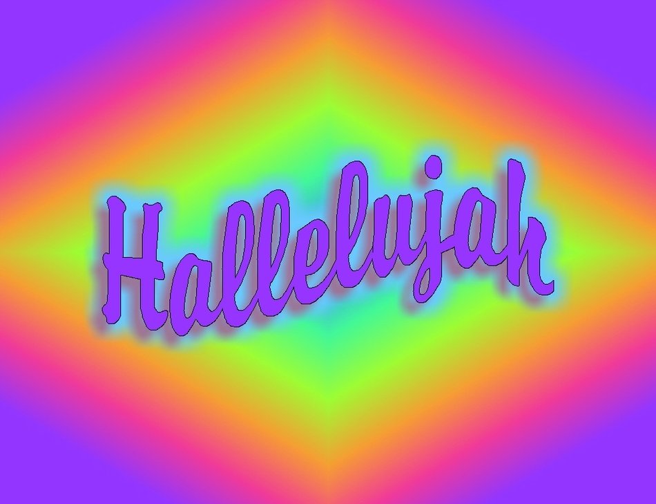 Hallelujah Clip Art drawing