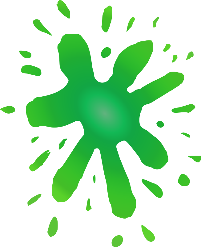 Green Splat drawing free image download
