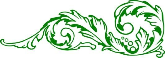 Scroll green drawing