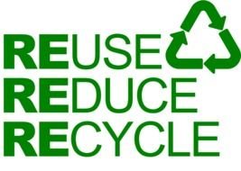 green symbol of reuse