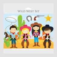 Wild West Cowboy Clip Art