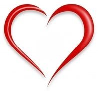 clipart of the red heart shape