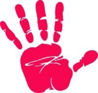 Hand Print Clip Art N13