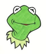 portrait of Kermit Frog