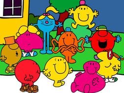 Colorful Mr Men Clipart