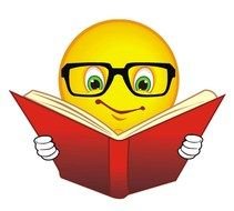 Clipart of Smiley Face Reading