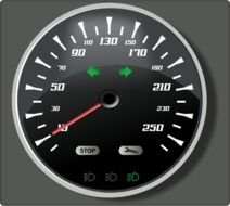 Speedometer Gauge as a drawing