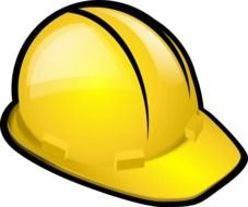 Construction yellow Hat drawing