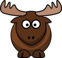 Cartoon Moose Clip Art N17